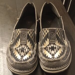 Ariat Black Aztec Print Loafers